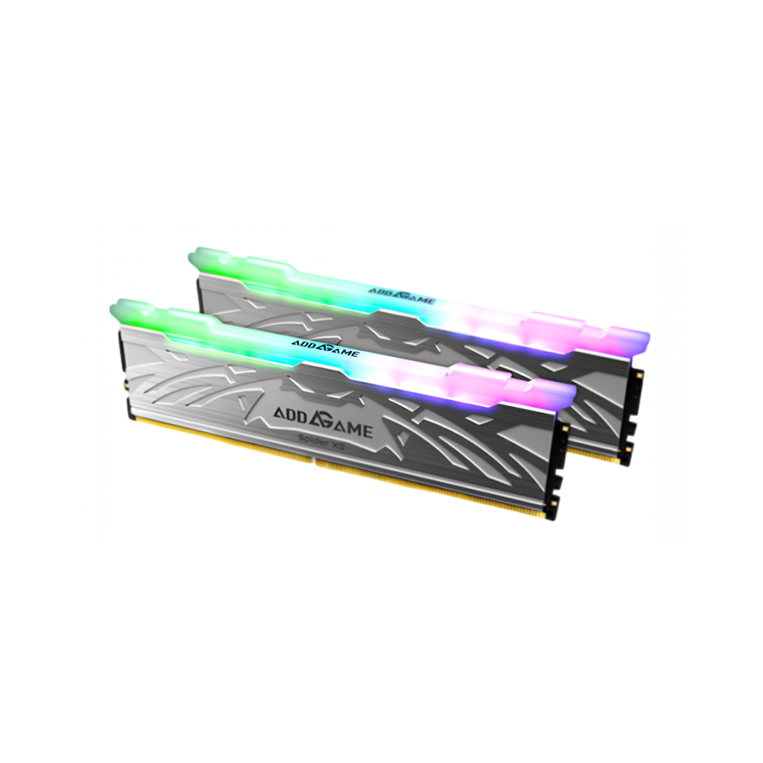 Addlink Spider 5X DDR5 RAM 32GB (2x16GB) Silver RGB 6400 MHz CL38
