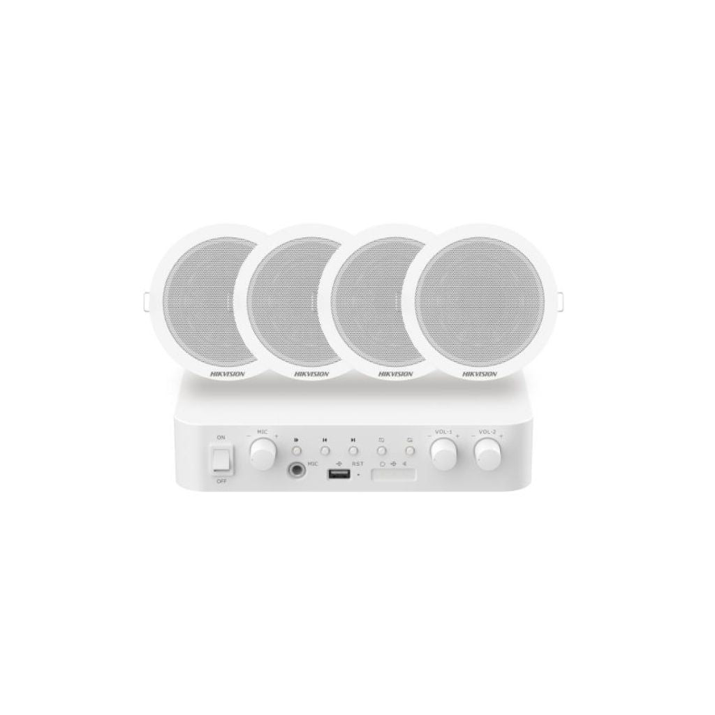 Hikvision DS-QAE0KA60206-4 Analog Audio Kit Ceiling Speakers