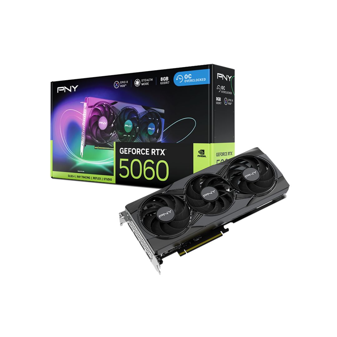 PNY GeForce RTX™ 5060 8GB Triple Fan OC