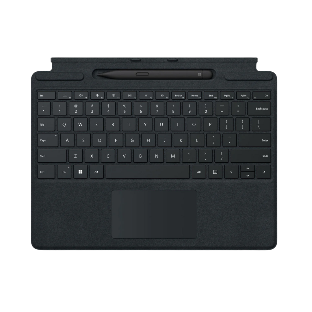 Microsoft Surface Pro X Signature 8X6-00181 (Pen & Keyboard) - Arabic Layout - Black