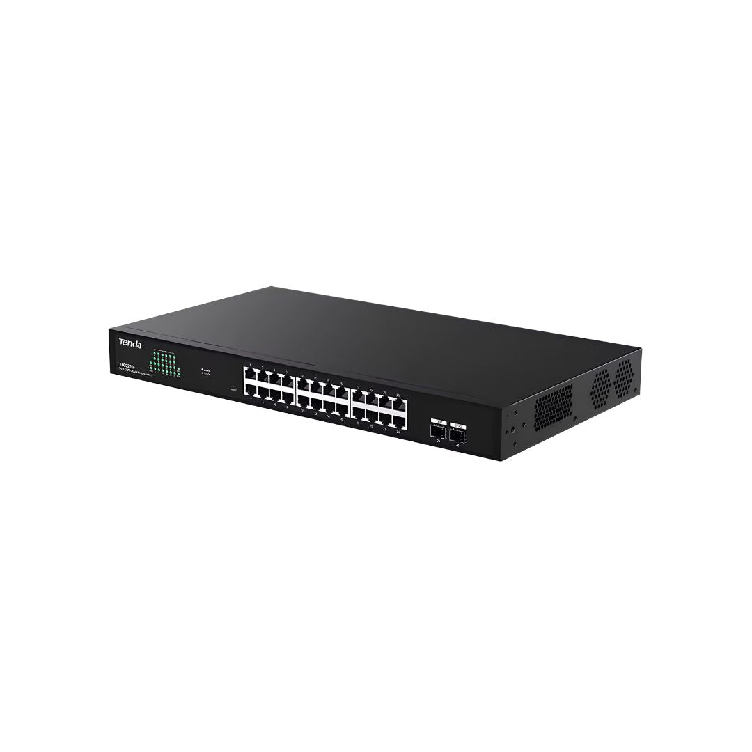 Tenda TEG2226F 24-Port Gigabit + 2-Port SFP Managed - Ethernet Network Switch