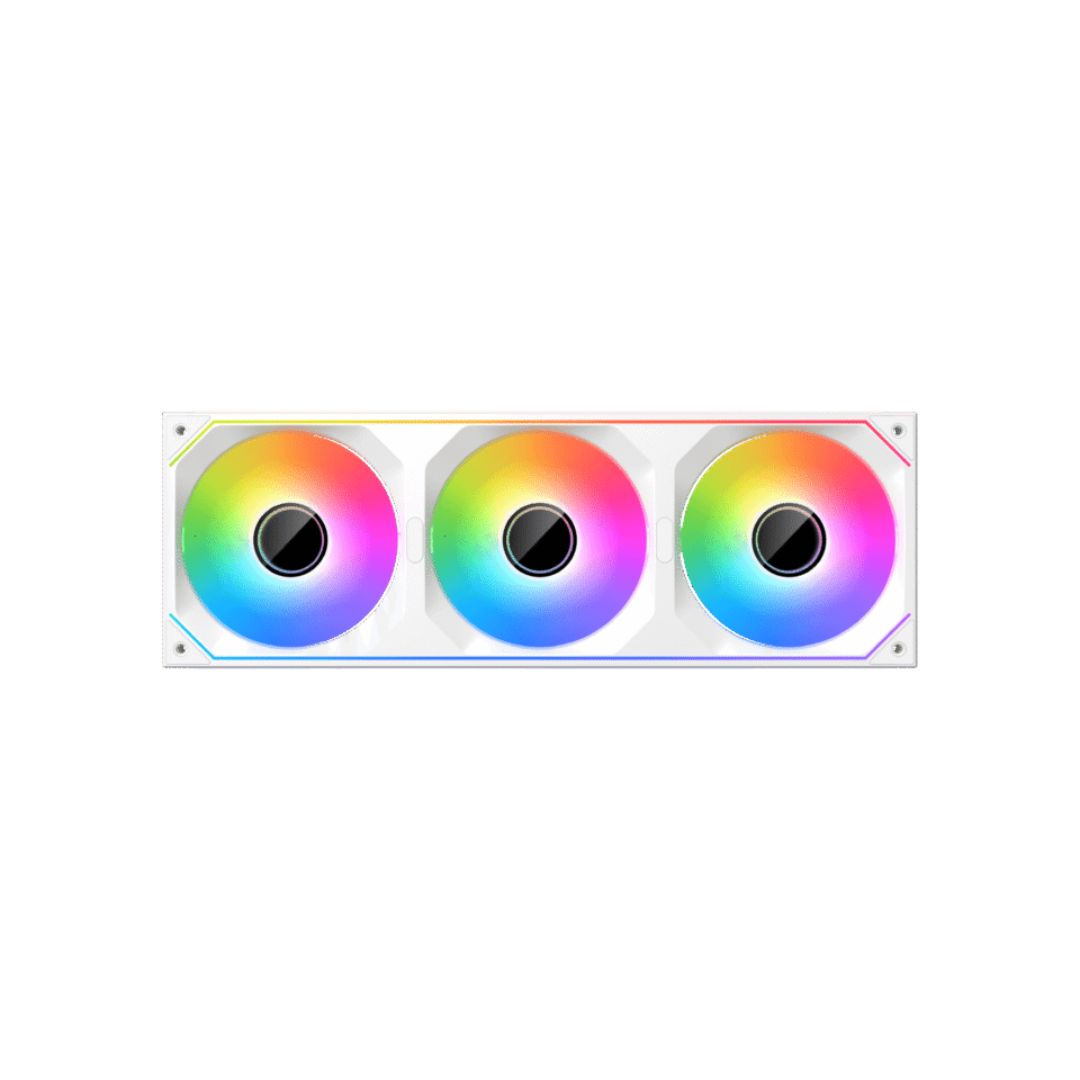 XIGMATEK INFINITY SF360 Digital Arctic 120mm 3-Fan Pack - White