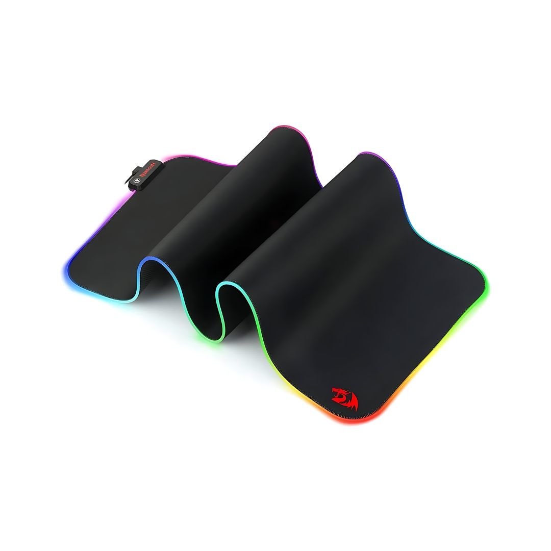 لوحة ماوس ألعاب ممتدة Redragon P033 Suzaku RGB LED، أبعاد 800x300x4 مم، سطح ناعم مقاوم للماء