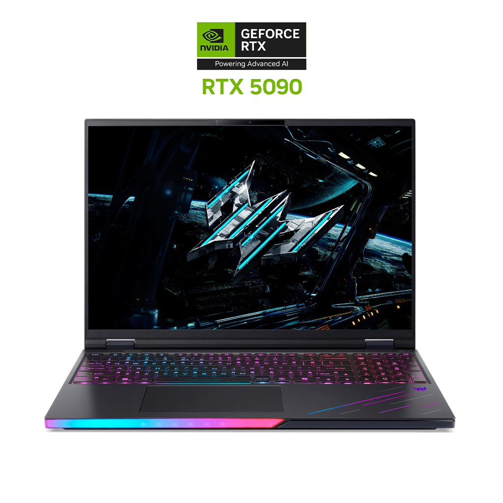 Acer Predator Helios 16 AI PH16-73-92V4, Intel Ultra 9-275HX, RAM 16GB, SSD 1TB, NVIDIA RTX 5090 24GB, 16.0 Inch WQXGA OLED 240Hz, Black