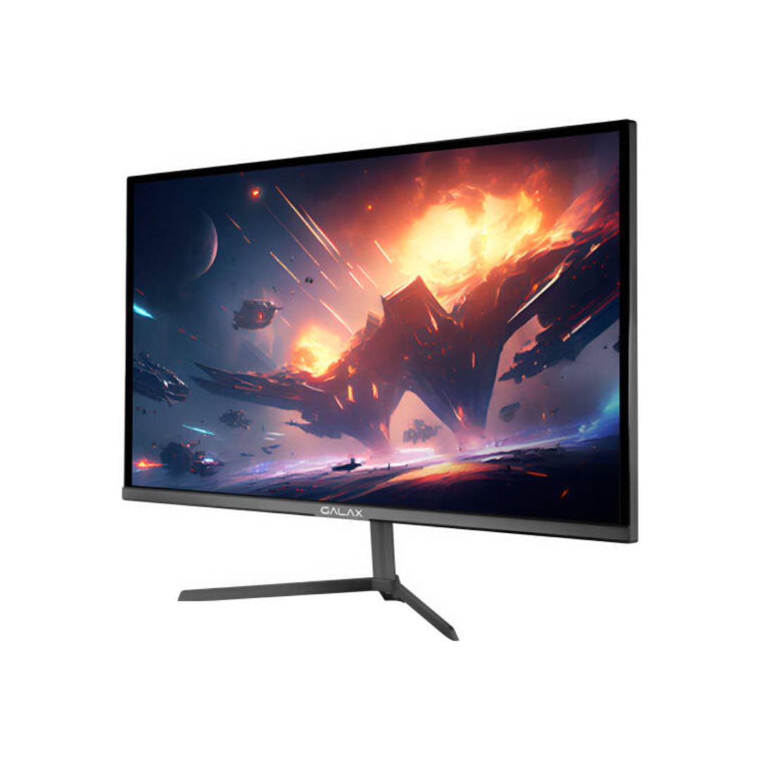 شاشة GALAX VI-24F مقاس 24 بوصة بدقة FHD (1920x1080) ومعدل تحديث 144 هرتز وزمن استجابة 1 مللي ثانية، بتقنية IPS مسطحة