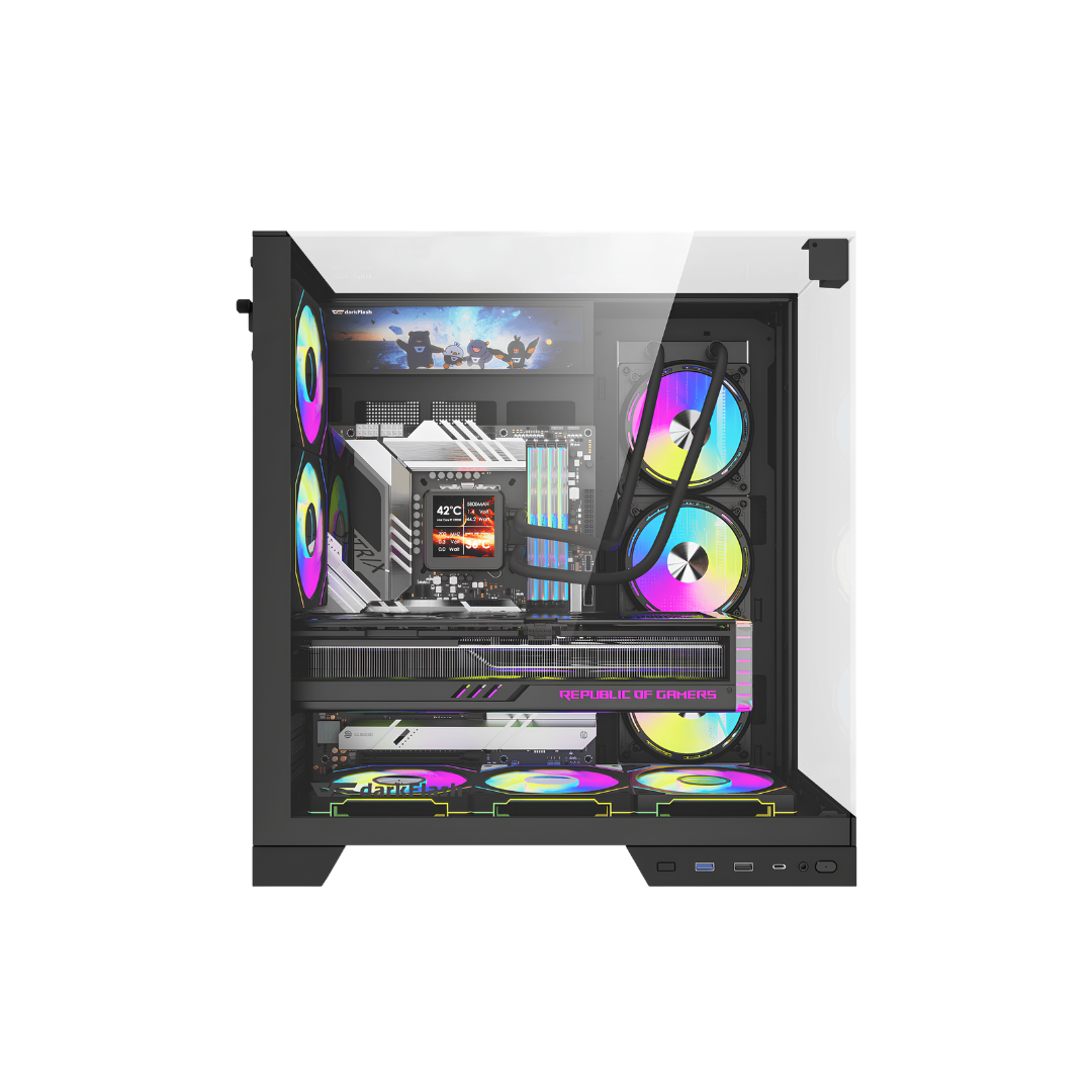 صندوق كمبيوتر DarkFlash TH285 Plus - أسود