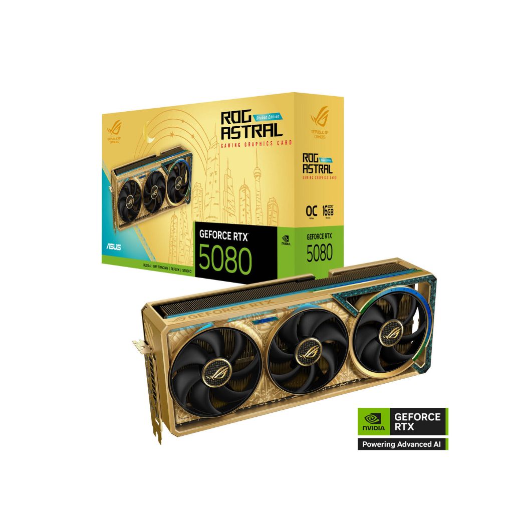 ASUS ROG Astral RTX 5080 OC Edition Dhahab - 16GB