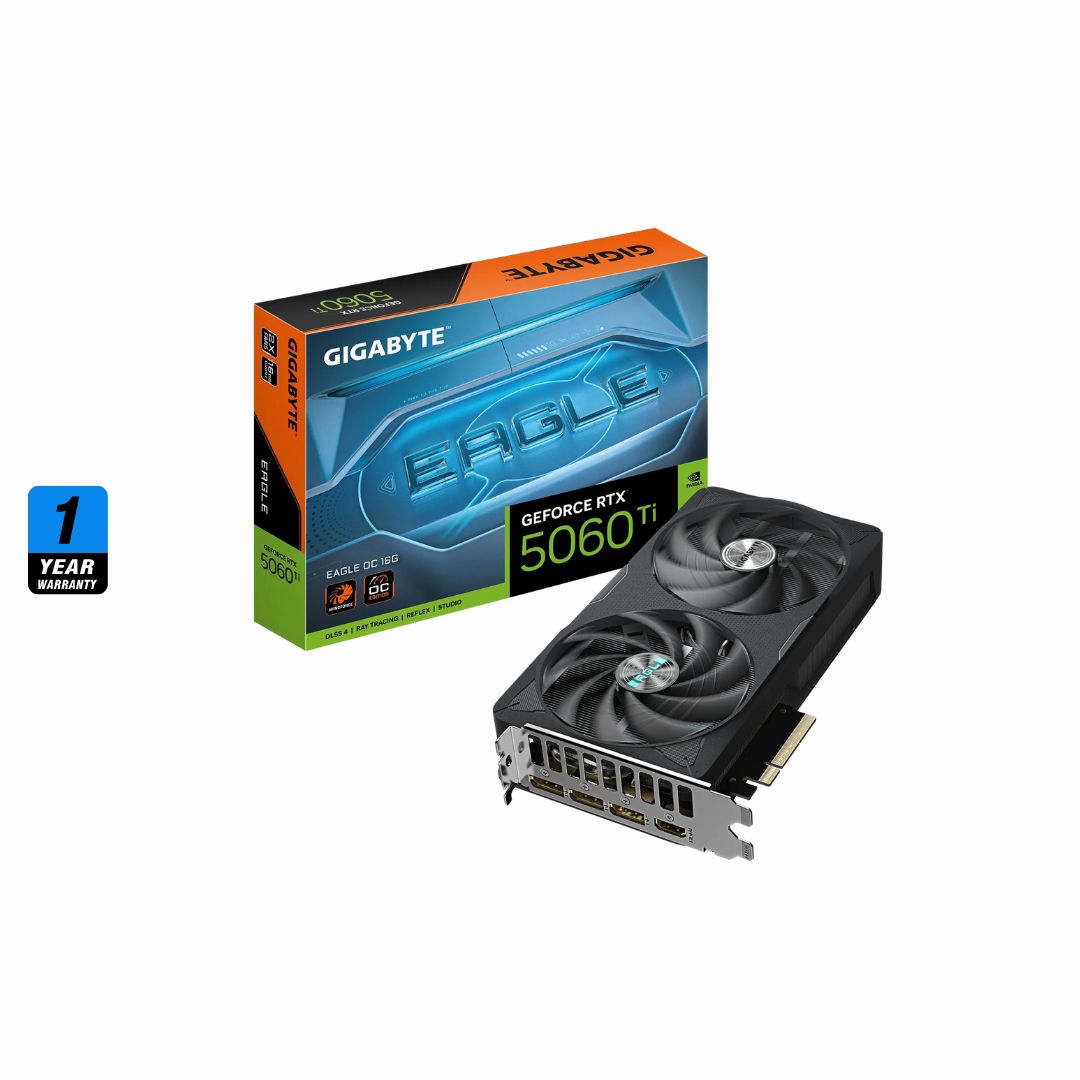 بطاقة الرسومات Gigabyte GeForce RTX™ 5060 Ti EAGLE OC سعة 16 جيجابايت