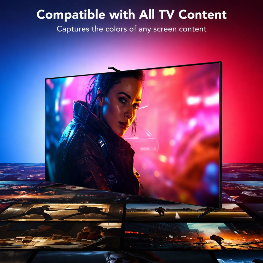 Caster RGBIC TV Backlight 55-65" - 3.8m Camera Sync