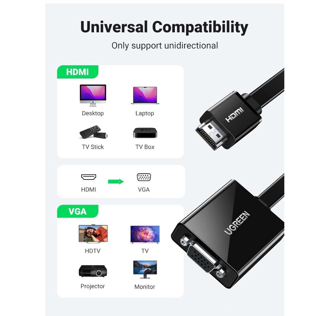 UGREEN UG-90813 HDMI to VGA Adapter