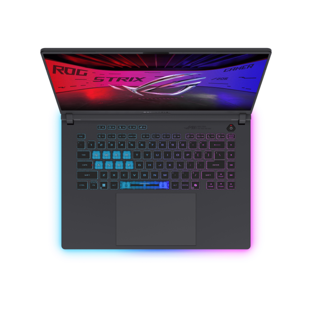 ASUS ROG Strix G16 G615LR-RV231، معالج Intel Core Ultra 9-275HX، ذاكرة وصول عشوائي (RAM) سعة 16 جيجابايت، قرص SSD سعة 1 تيرابايت، بطاقة رسومات NVIDIA Geforce RTX 5070 TI سعة 12 جيجابايت، شاشة 16.0 بوصة WQXGA بتردد 165 هرتز، لون أخضر فولت