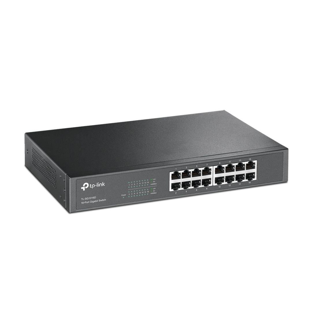 TP-Link TL-SG1016D V9, Gigabit Desktop/Rackmount Switch, 16-Port