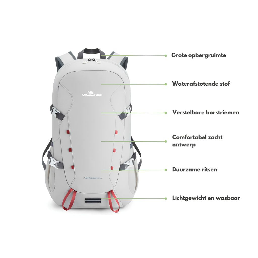 Raptor Travel Hiking Compartments Backpack 15.6-inch Laptop - of white