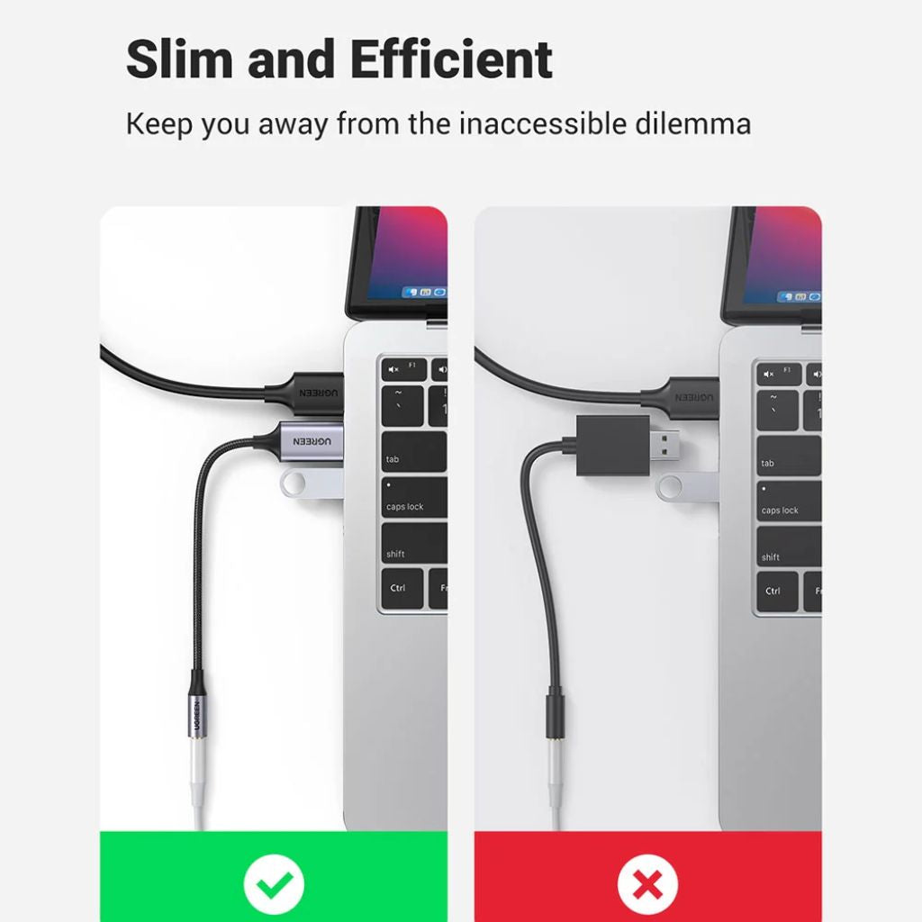 محول الصوت UGREEN UG-30757 USB-A إلى 3.5 ملم