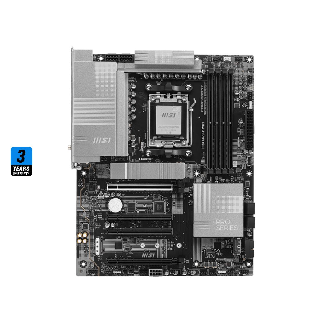 MSI PRO X870-P WIFI 7 Motherboard in Iraq – AM5, DDR5, PCIe 5.0