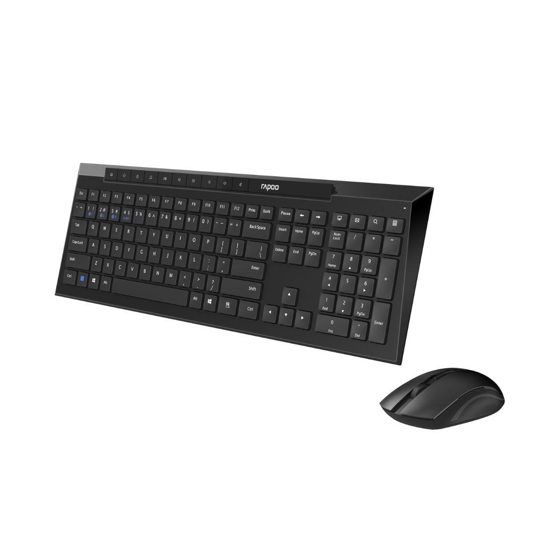 Rapoo 8210M, Multi Device, Wireless, Bluetooth, Combo Kit