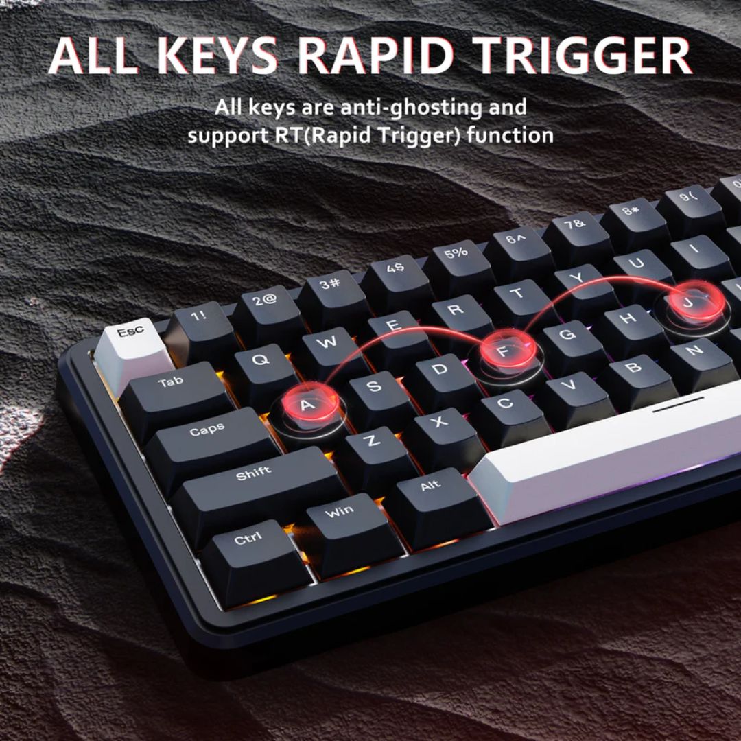 ATTACK SHARK X65 Magnetic Mechanical Keyboard - Business Black