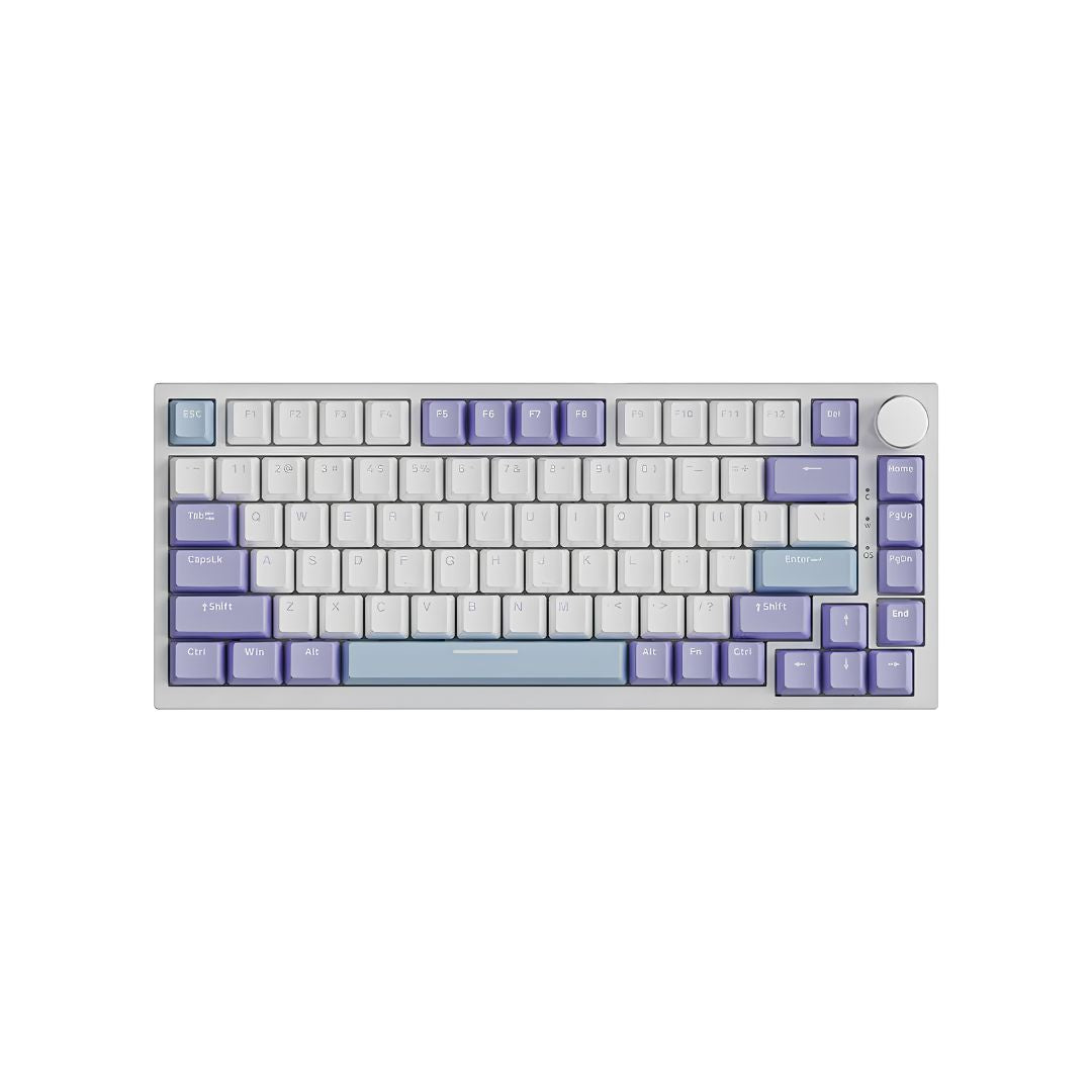 AJAZZ AK820 - Mechanical Keyboard, Sea Salt Switch, Blue/White/Purple
