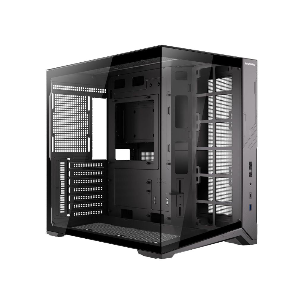ESGAMING Zero Max - صندوق حاسوب ATX - أسود