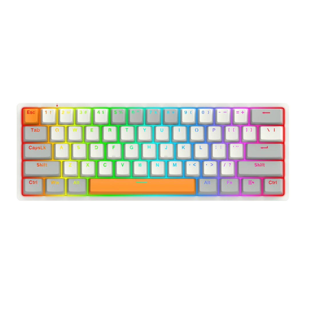 Redragon Akali K642-RGB 60% Wired Gaming Mechanical Keyboard - شركة القيم العالمية للحاسبات