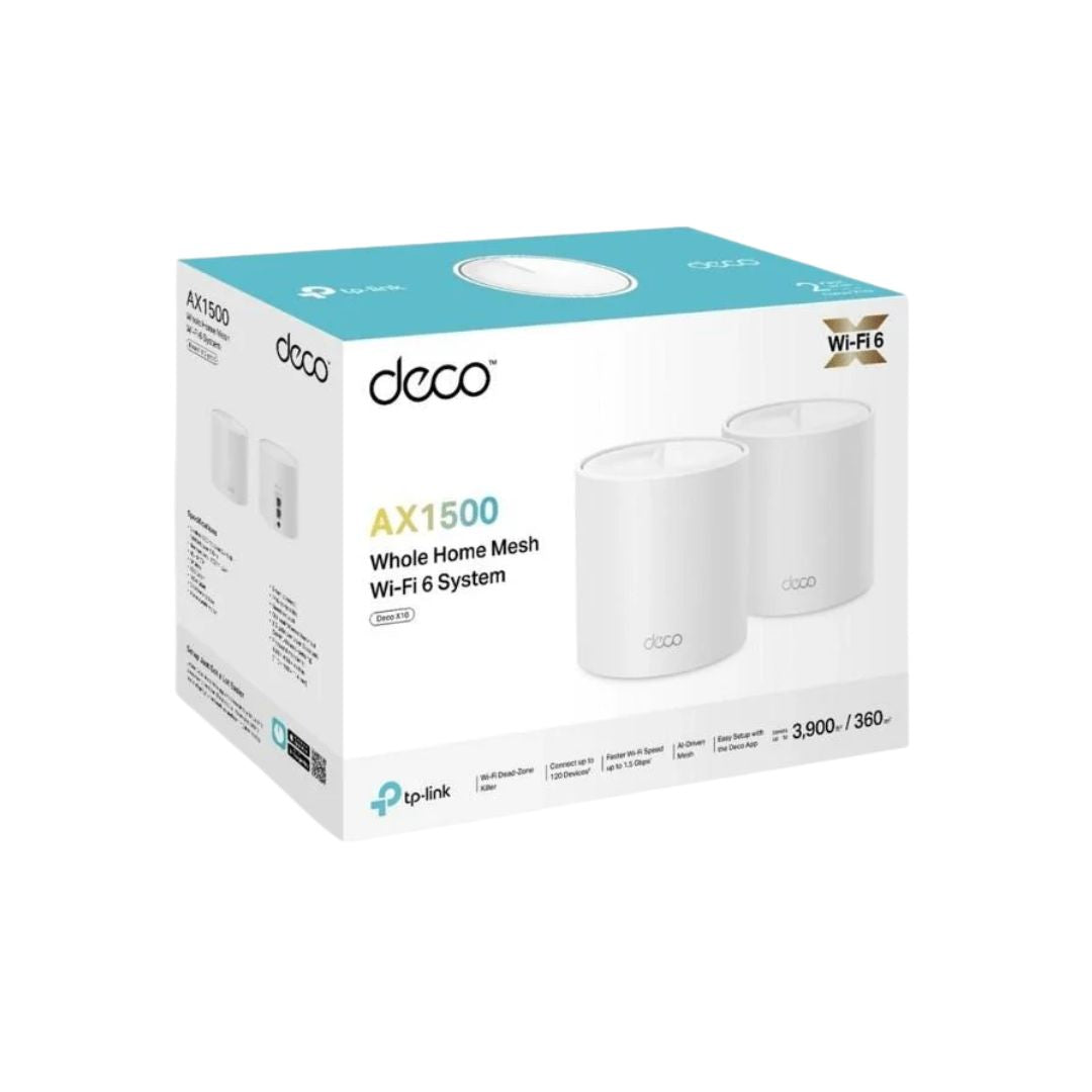 TP-Link Deco X10 AX1500 Wi‑Fi 6 Mesh System – 2 Pack