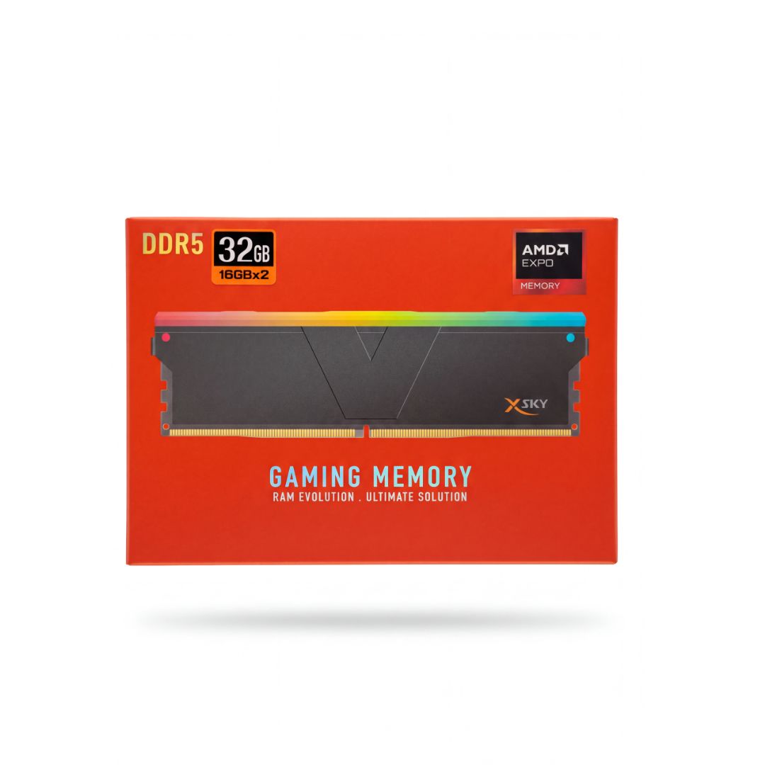 V-Color Manta XSky 32GB (2x16GB) DDR5 6000MHz CL30 - Desktop Memory, Black