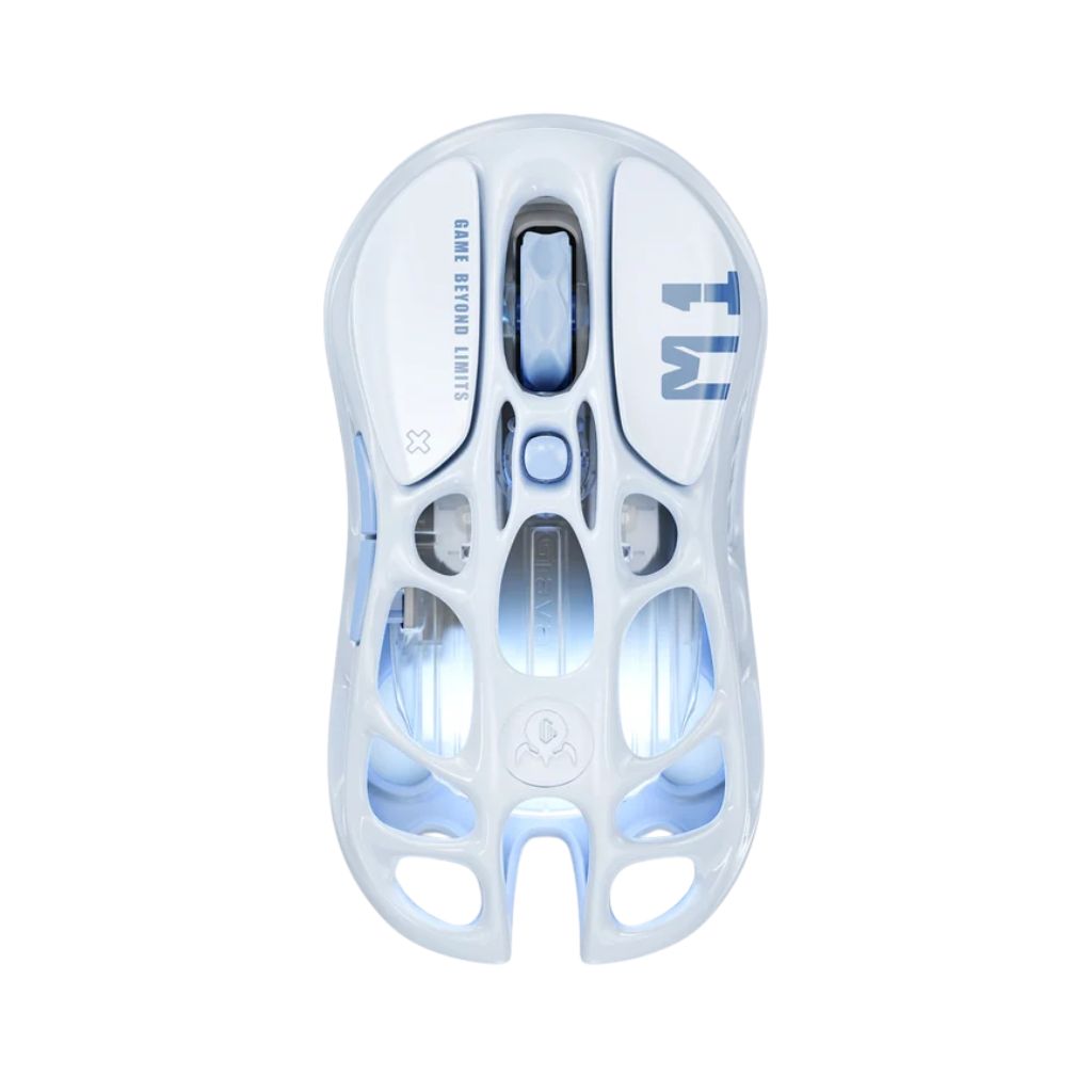 GravaStar Mercury M1 Pro Wireless PRO-BLU Gaming Mouse - Ice Blue