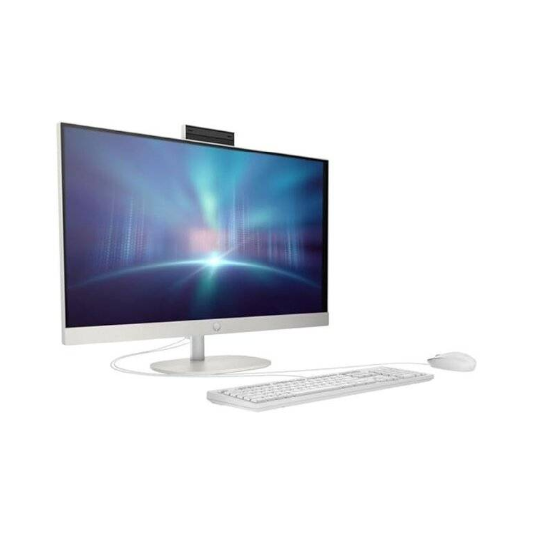 All in One HP 27-CR0006, Intel Core i7-1355U -13 Gen, RAM 16GB, SSD 1TB NVMe, Intel Iris Xe, 27" FHD IPS, White