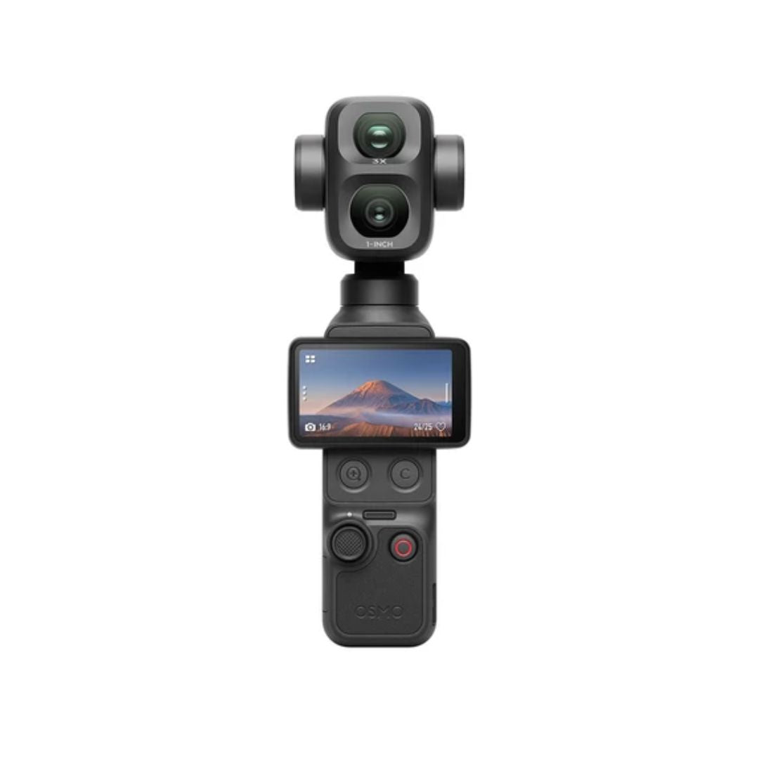 DJI Osmo Pocket 4P Vlog Combo - كاميرا مثبتة (جيمبال) بحجم الجيب وتصوير 4K