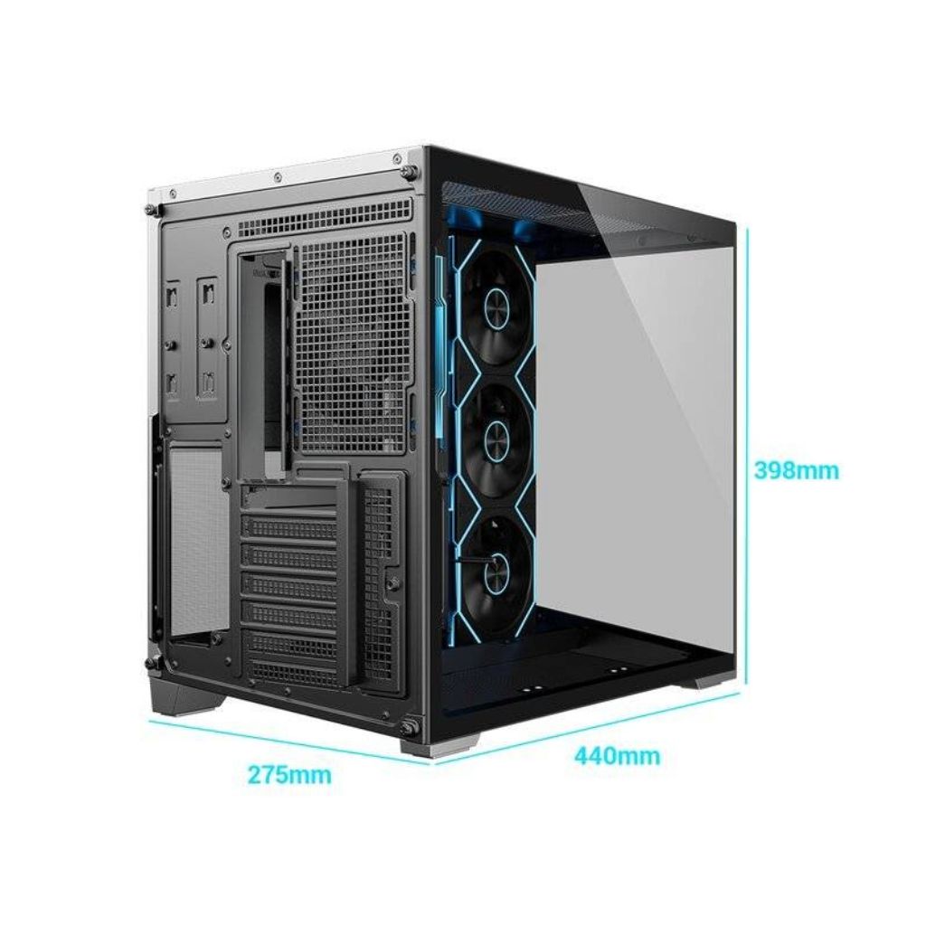 ESGAMING Zero Max - صندوق حاسوب ATX - رمادي