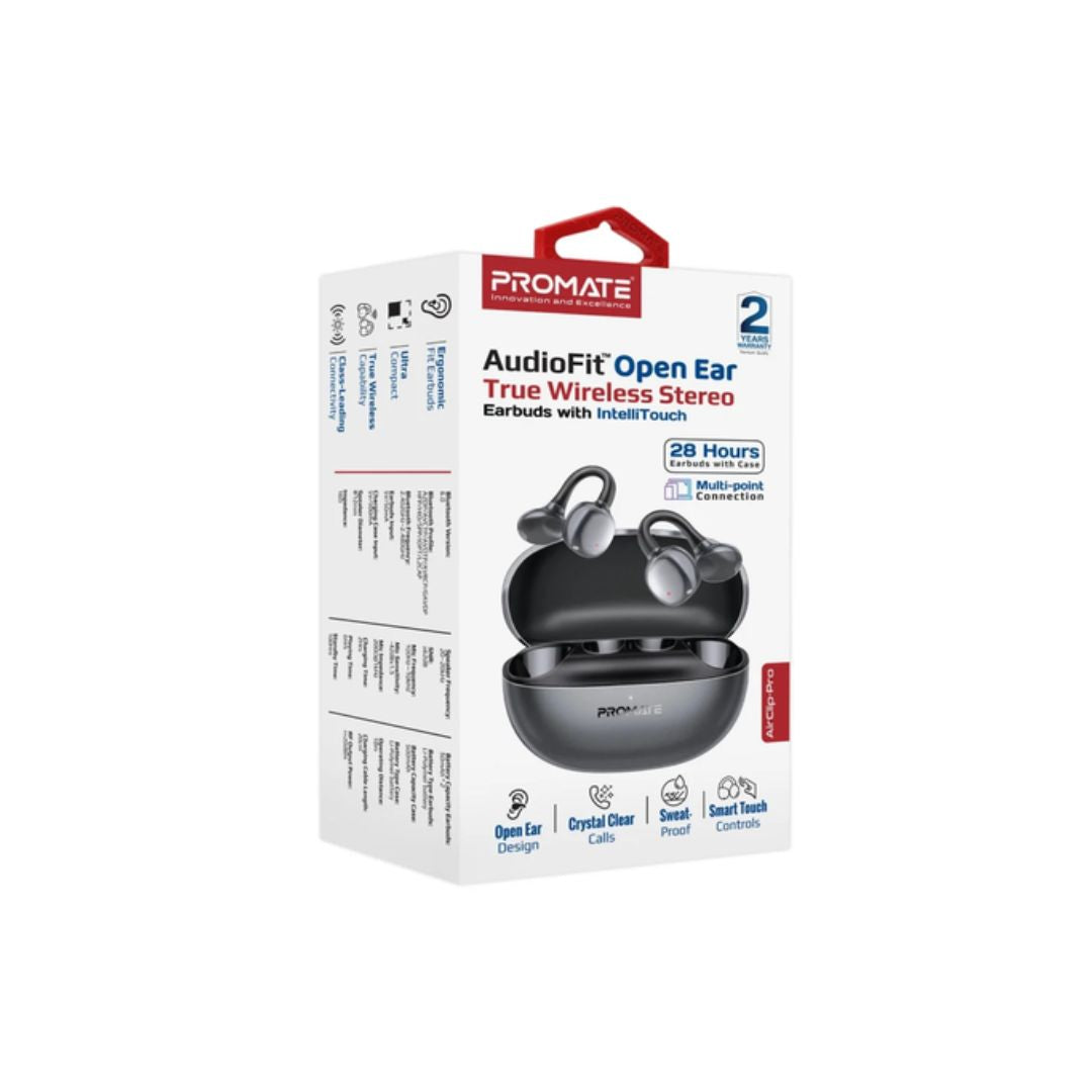 سماعات Promate AirClip-Pro اللاسلكية - أسود