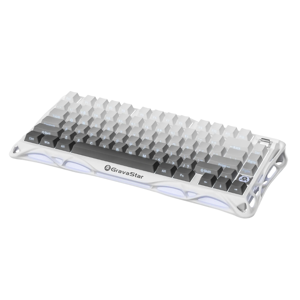 Gravastar Mercury K1 Gaming Keyboard - Gradient White