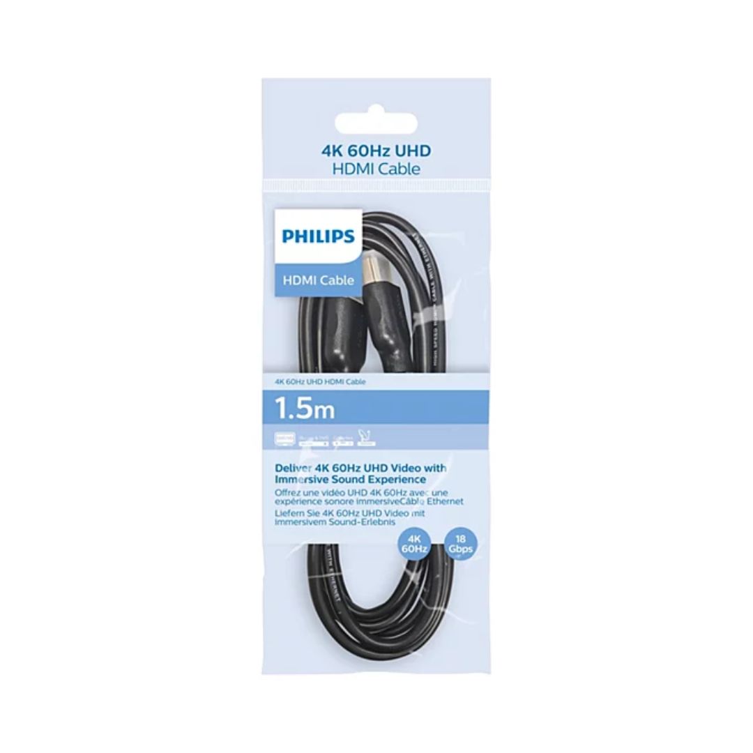 Philips SWV5510 2.0 HDMI Cable 1.5M 4K@60Hz