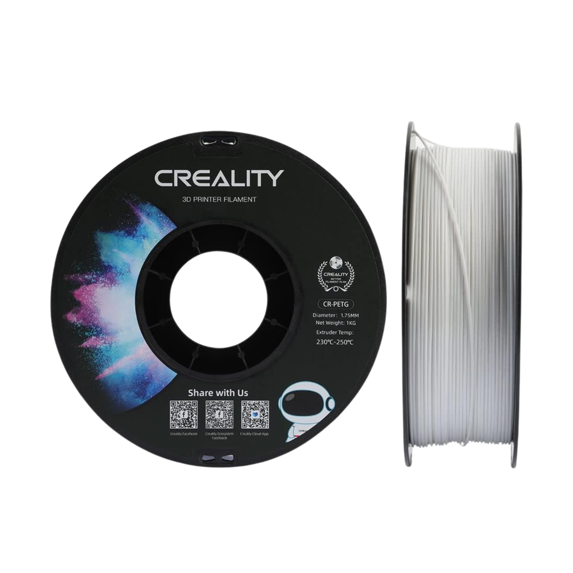 Creality CR-PETG 3D Printing Filament 1KG - White
