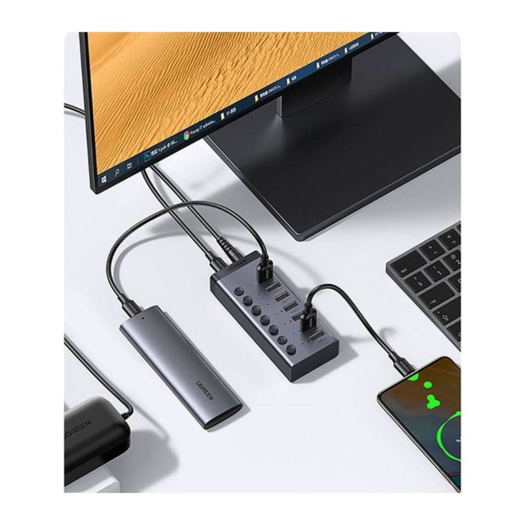 UGREEN UG-90307 USB-C to 7-Port USB-A Hub
