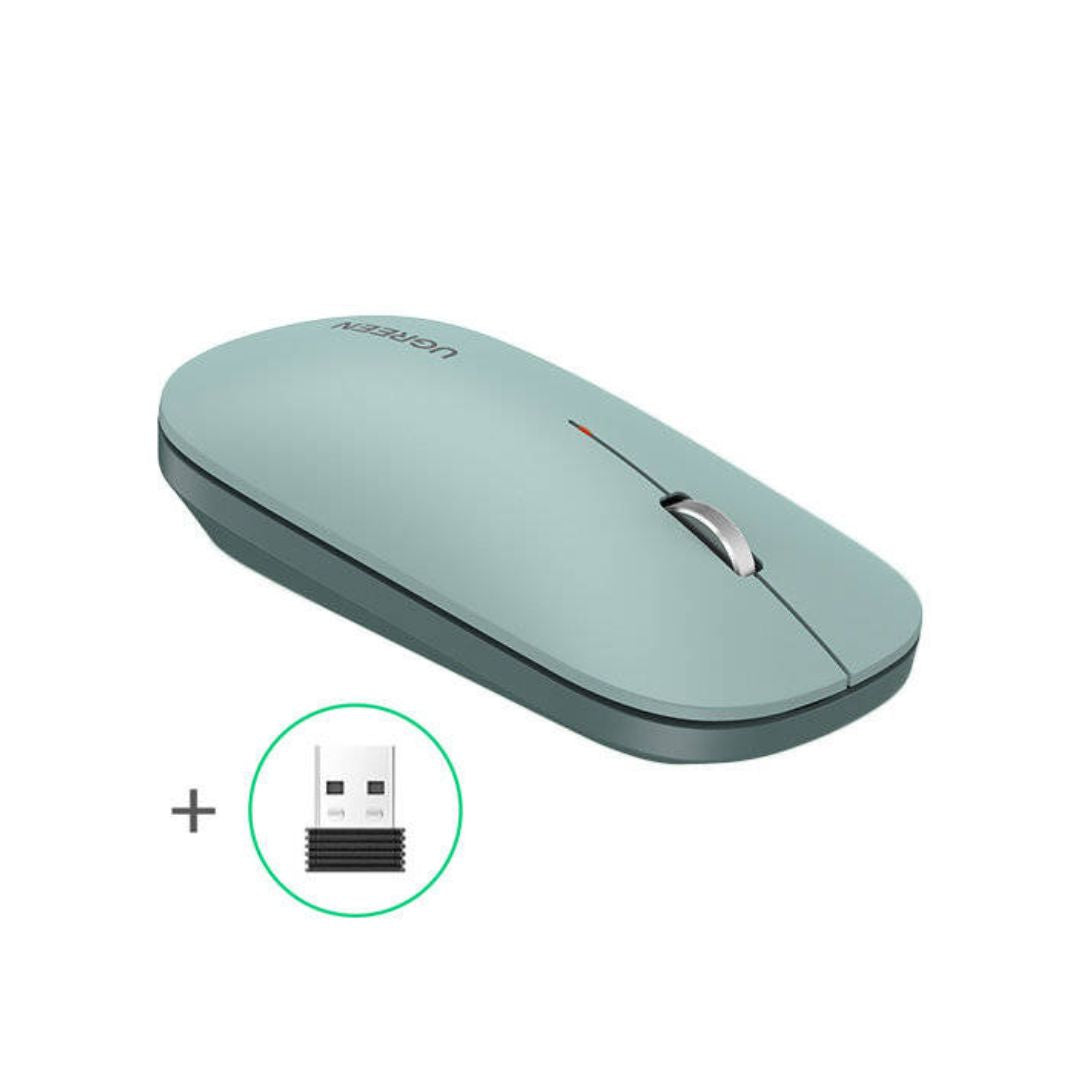 UGREEN MU001 USB Optical Wireless Mouse - Green