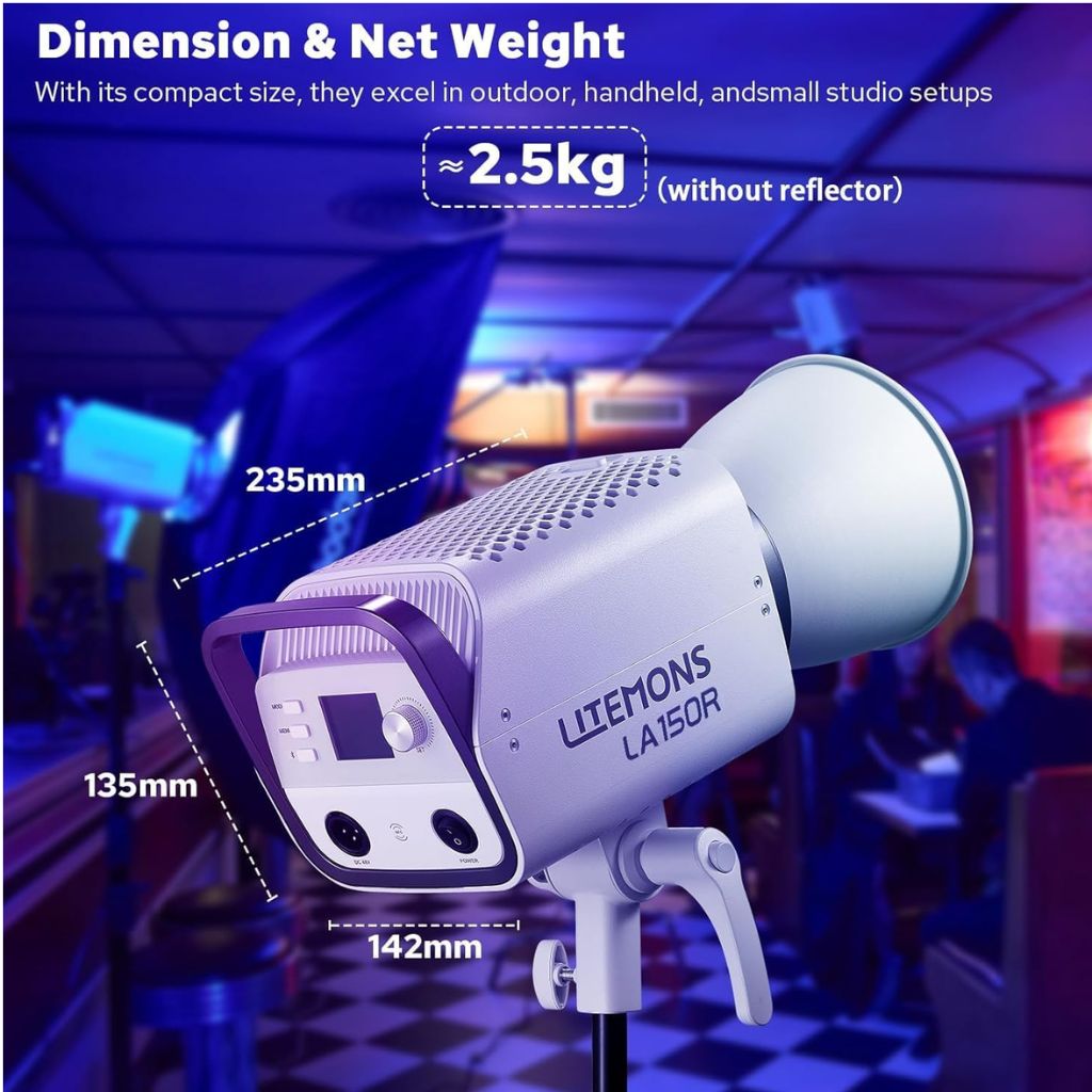 Godox LA150R Litemons RGB LED Video Light – 165W Full-Color COB