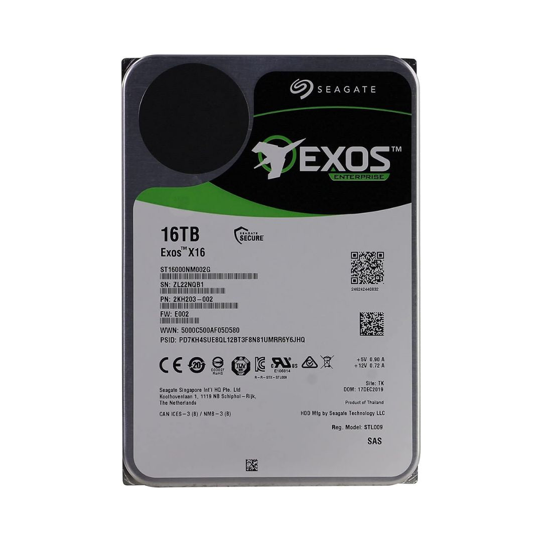 قرص تخزين داخلي Seagate Exos 3.5 - سعة 16 تيرابايت 