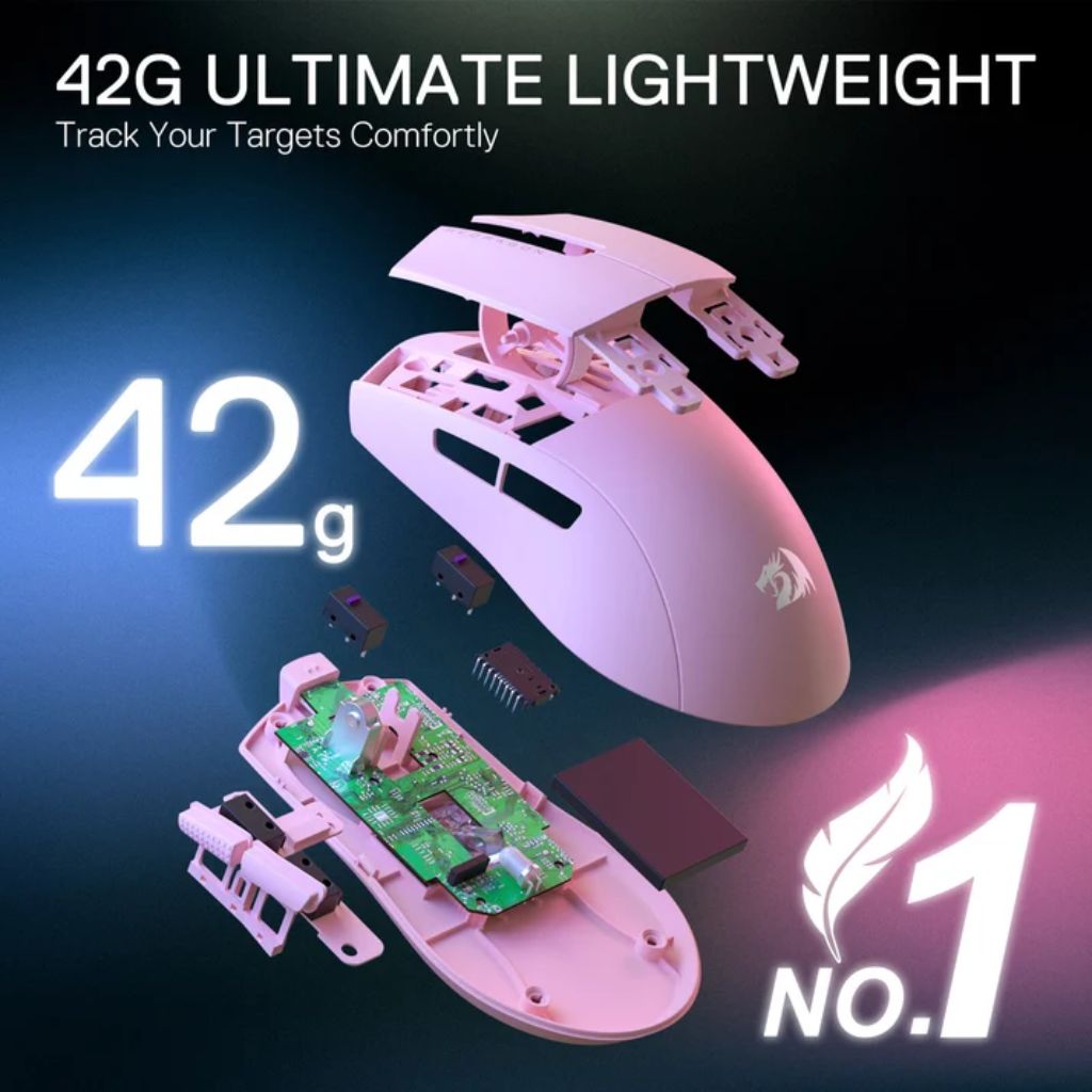 Redragon K1NG M724 1K Wireless - Pink