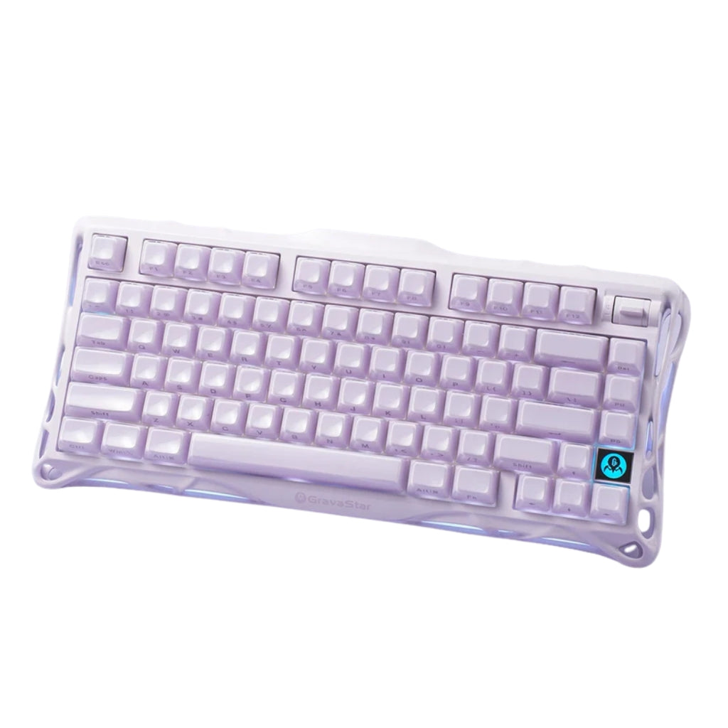 Gravastar Mercury K1 Wireless Gaming Keyboard- Lavender Purple