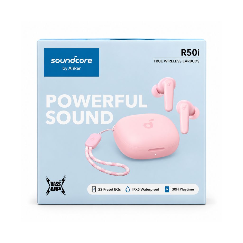 سماعات أذن لاسلكية Anker Soundcore R50i - وردي