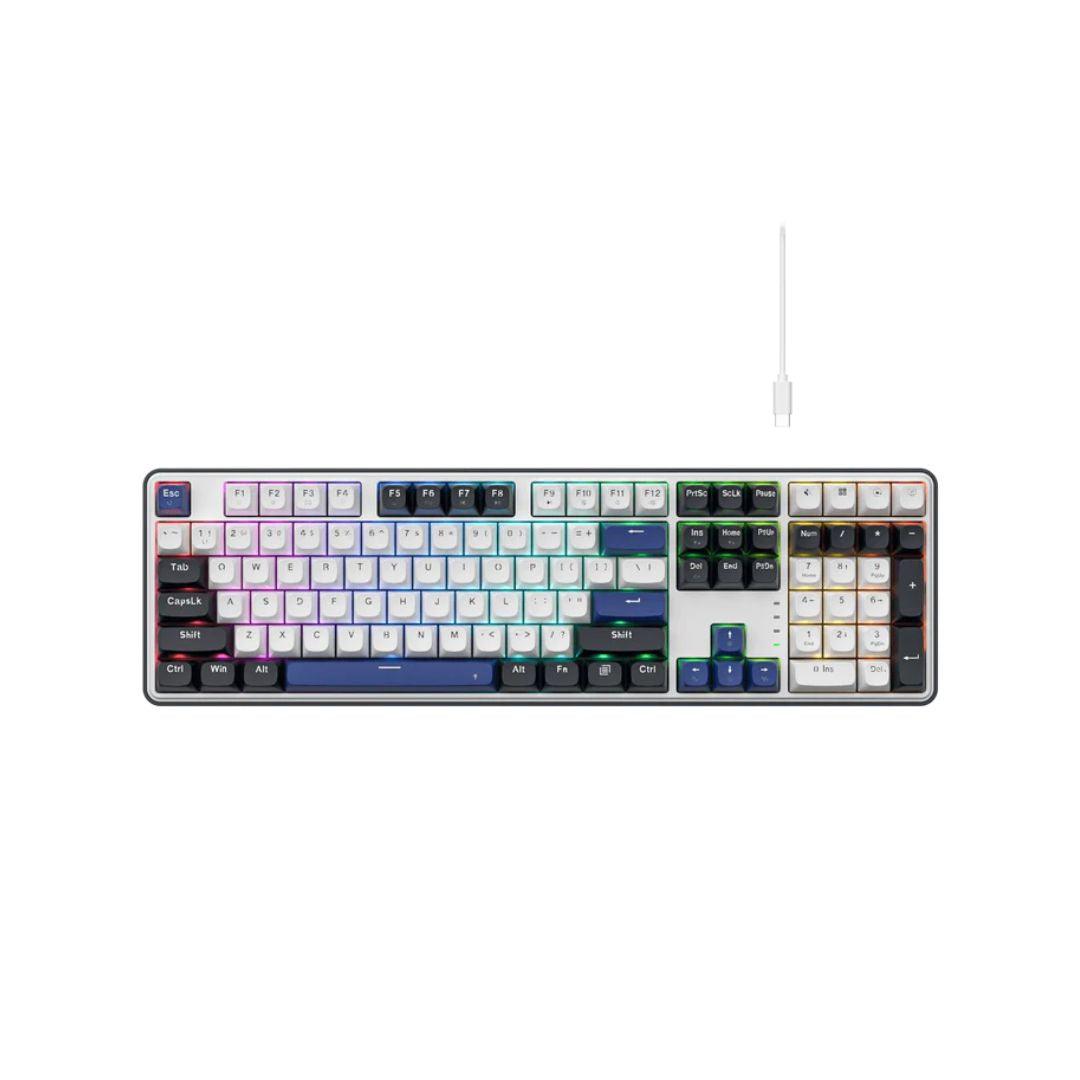 لوحة مفاتيح ميكانيكية Redragon Wyvern K689WBB - باندا