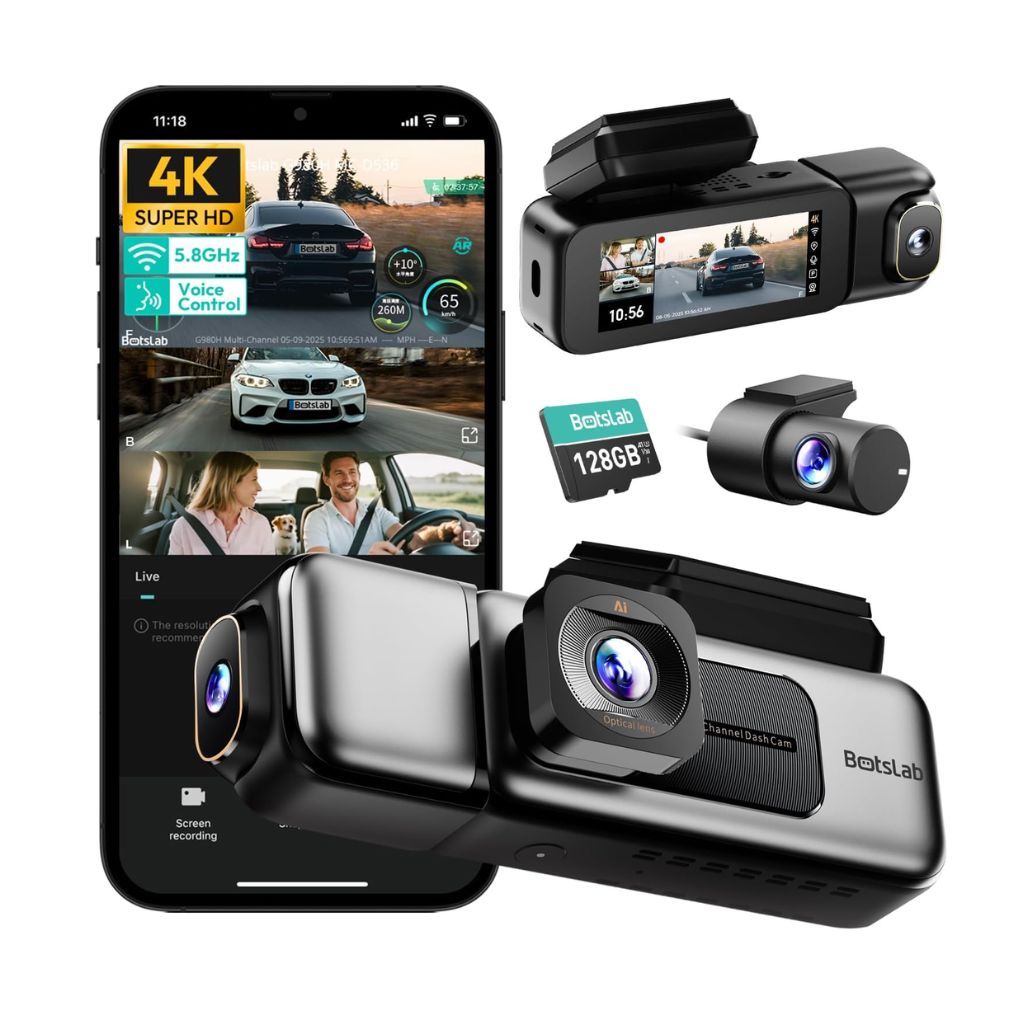 Botslab G980 - 3-Channel Dash Cam