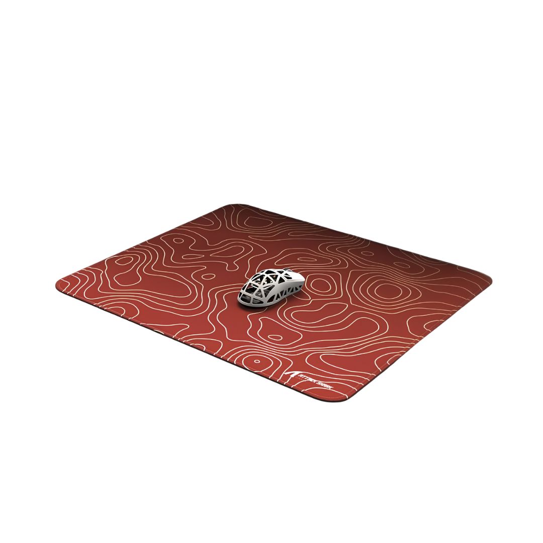 ATTACK SHARK CM02 Gaming Mousepad - Red Contour