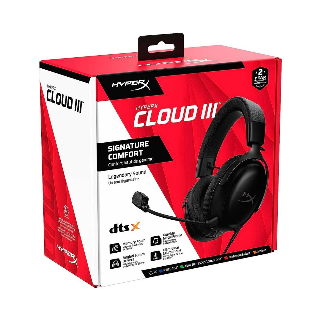 HyperX Cloud III Wired Gaming Headset - Black