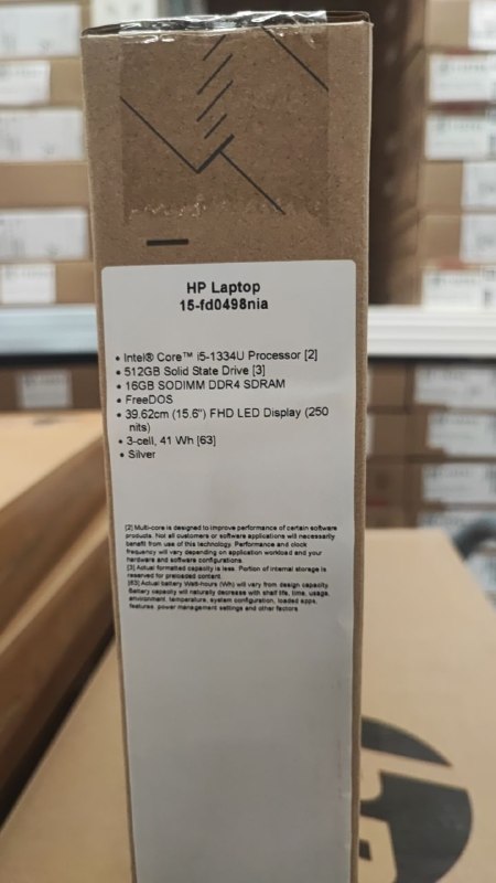 HP 15-fd0498NIA, Intel Core i5-1334U, RAM 16GB, SSD 512GB , Intel Iris Xe Graphics, 15.6 Inch FHD, Natural silver