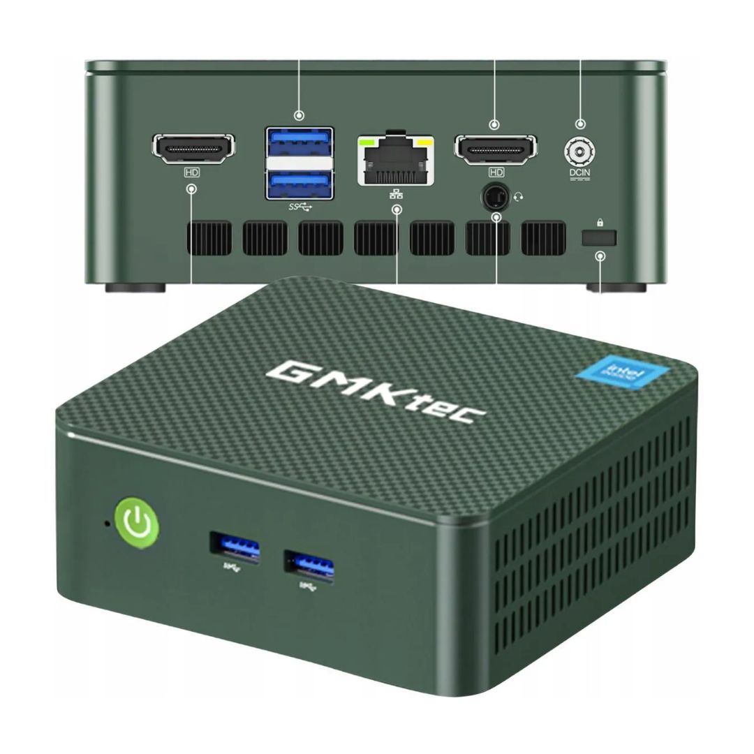 GMK Tec Mini PC, Intel Alter Lake N100, RAM 16G, SSD 512, Intel UHD Graphics