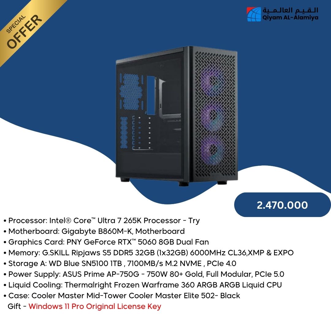 Pc Build  Ultra 7 265K , 5060 8GB