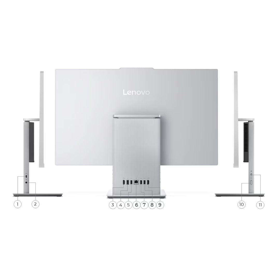 All in One Lenovo IdeaCentre 24IRH9 - (110184), Intel Core i5-13420H, RAM 8GB, SSD 512GB, Intel UHD Graphics, 24 FHD IPS 100Hz, Cloud Grey