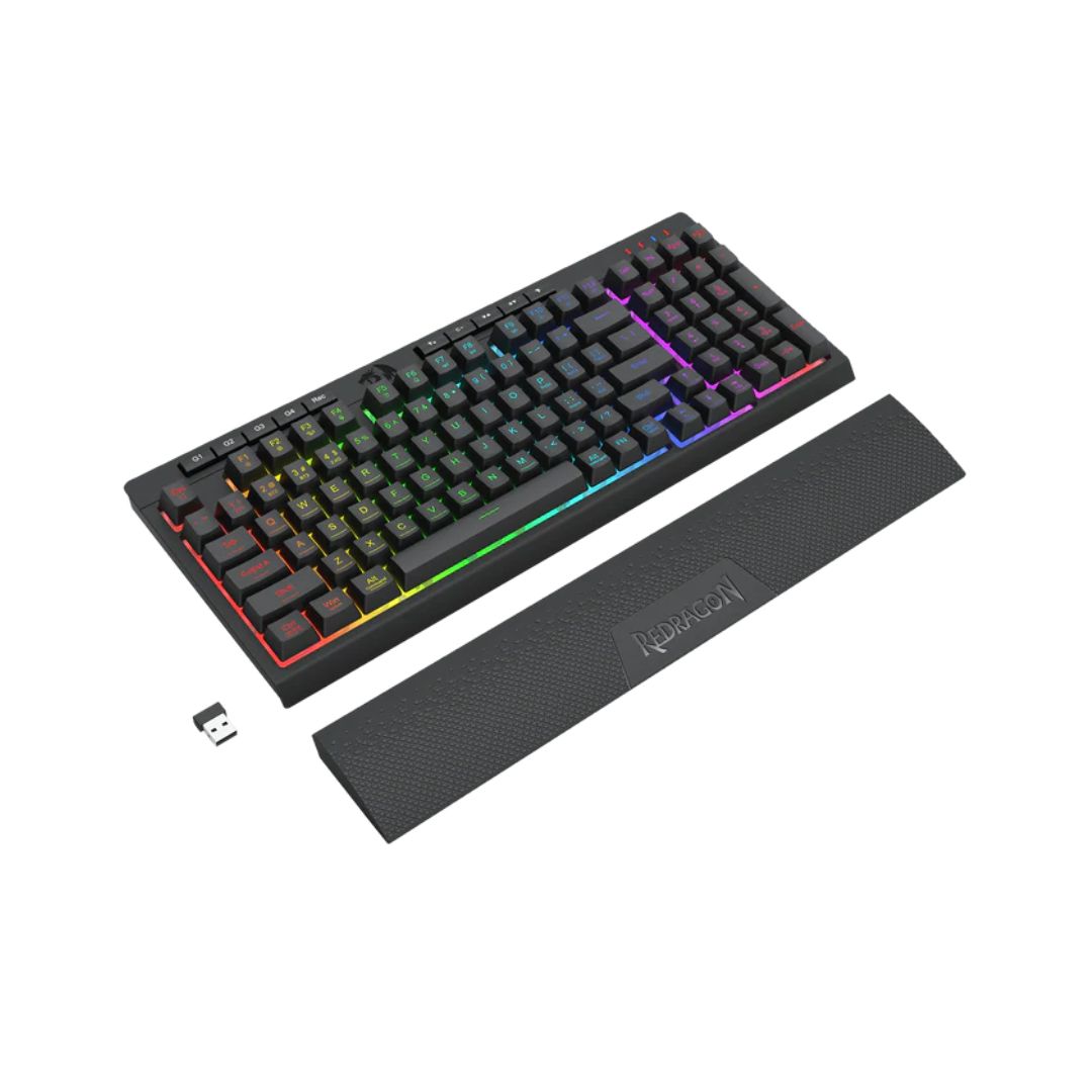 لوحة مفاتيح Redragon Shiva K515 غشائية - أسود